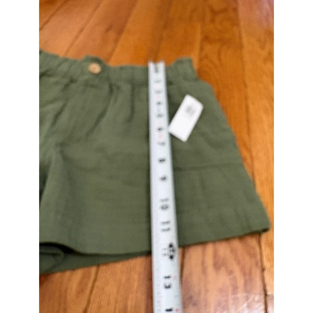 Old Navy Girls XL 14-16 Green Cotton Gauze Pull On Shorts NWT